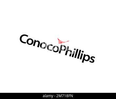 ConocoPhillips, Rotated Logo, White Background Stock Photo - Alamy