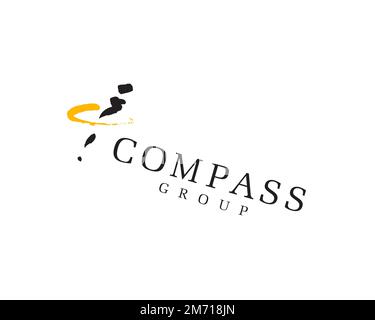 Compass Group, Logo, White Background Stock Photo - Alamy