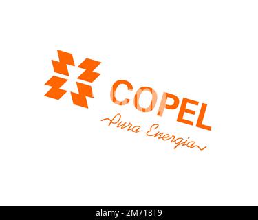 Copel, rotated logo, white background Stock Photo - Alamy