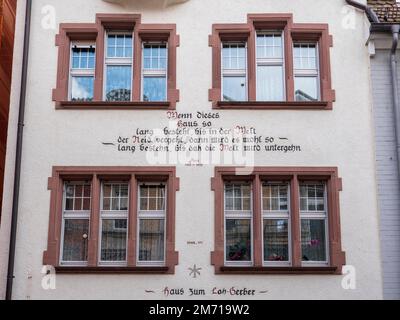 House Indication The ancient indication of the house name visible on the facade of the ...