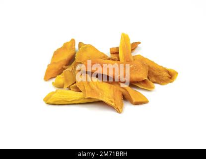 dried mango path isolated on white Stock Photo
