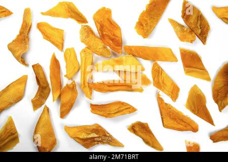 dried mango path isolated on white Stock Photo