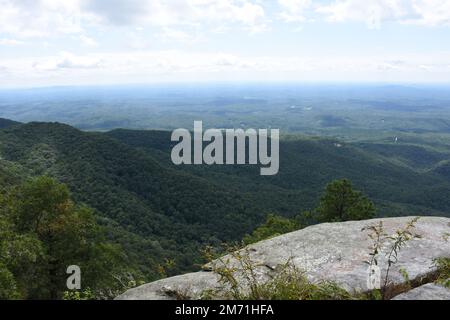 An overlook in Caesars Head State Park located in South Carolina. Stock Photo