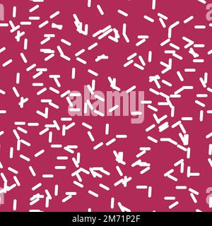 Sprinkles seamless pattern. Sprinkles on solid background repeating pattern design. Vector illustration Stock Vector