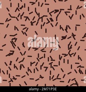 Sprinkles seamless pattern. Sprinkles on solid background repeating pattern design. Vector illustration Stock Vector
