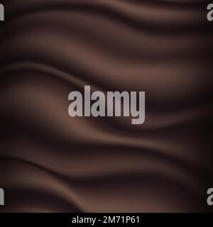 Abstract chocolate background. Illustration chocolate backdrop wavy. Vector illustration Stock Vector