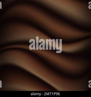 Abstract chocolate background. Illustration chocolate backdrop wavy. Vector illustration Stock Vector