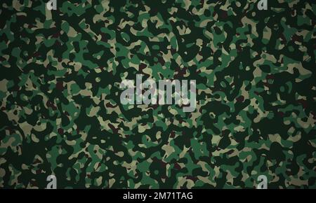 Camouflage background. Abstract military or hunting camouflage background. Vector illustration Stock Vector