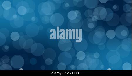 Abstract blue bokeh background. Blue abstract and blurred background. Vector illustration Stock Vector