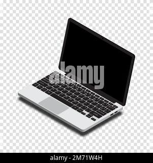 Isometric Laptop. Vector 3d isometric laptop computer. Vector illustration Stock Vector
