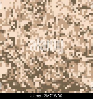 Digital camouflage pattern. Abstract modern military textile print background. Vector illustration Stock Vector