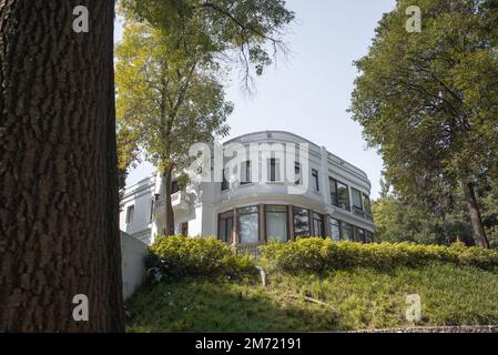 Ciudad de mexico, CDMX, 10 12 22, Exterior of Casa Lázaro Cárdenas, presidential building in the Museo de los Pinos, no people
