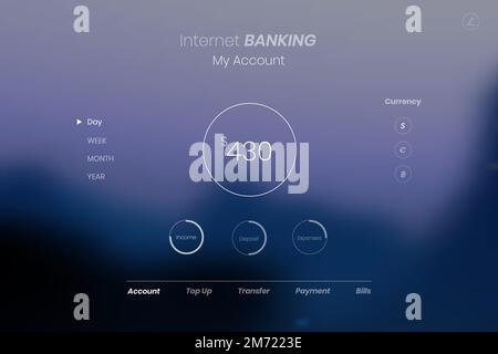 Internet banking financial account vector Stock Vector