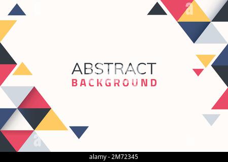 Abstract multicolor geometric background vector Stock Vector
