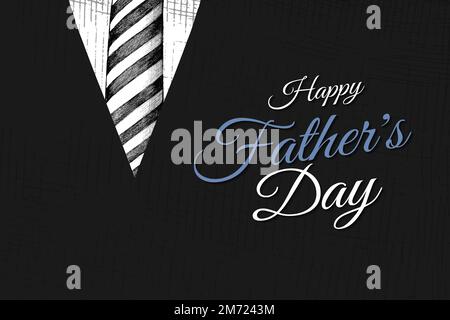Happy father's day card with a suit and tie vector Stock Vector