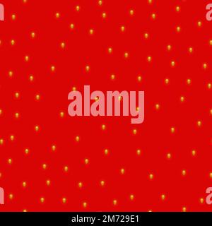 Strawberry texture seamless background. Fruit strawberry pattern with seeds. Seamless strawberry pattern. Vector seamless strawberry texture. Red patt Stock Vector