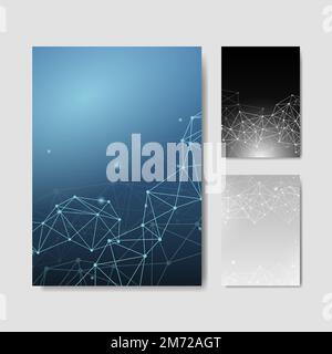 Colorful neural texture abstract set vector Stock Vector