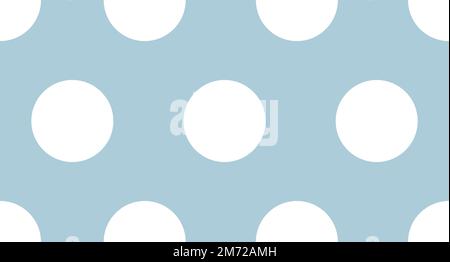 Seamless polka dot pattern. Vector repeating texture. Polka dot with color pastel background. Blue polka dot pattern. Blue polka wrapping texture. Vec Stock Vector