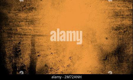 Grunge orange distressed textured background Stock Vector