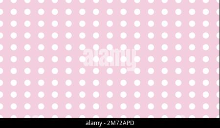 Seamless polka dot pattern. Vector repeating texture. Polka dot with color pastel background. Pink polka dot pattern. Pink polka wrapping texture. Vec Stock Vector