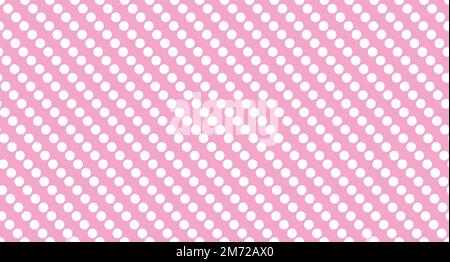 Seamless polka dot pattern. Vector repeating texture. Polka dot with color pastel background. Pink polka dot pattern. Pink polka wrapping texture. Vec Stock Vector