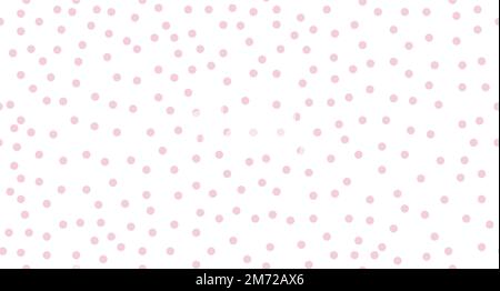 Seamless polka dot pattern. Vector repeating texture. Polka dot with color pastel background. Pink polka dot pattern. Pink polka wrapping texture. Vec Stock Vector