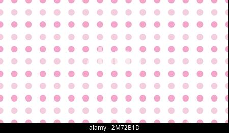 Seamless polka dot pattern. Vector repeating texture. Polka dot with color pastel background. Pink polka dot pattern. Pink polka wrapping texture. Vec Stock Vector
