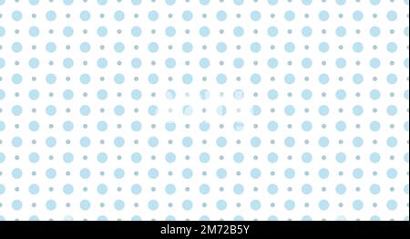 Seamless polka dot pattern. Vector repeating texture. Polka dot with color pastel background. Blue polka dot pattern. Blue polka wrapping texture. Vec Stock Vector