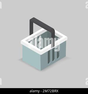 Vector image of shopping cart Stock Vector