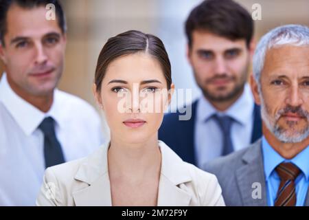 Were at the forefront of business. a group of confident businesspeople. Stock Photo