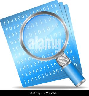 Search file icon, vector eps10 illustration Stock Vector