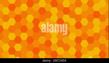 Seamless honeycomb pattern. Abstract honeycomb seamless pattern. Geometric hexagons background. Vector illustration Stock Vector