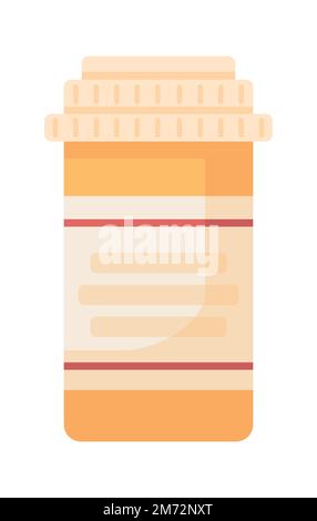 Yellow pack semi flat color vector object Stock Vector