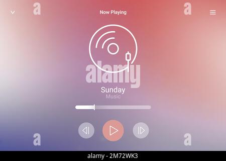 Digital music displayed on a screen vector Stock Vector