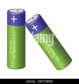 3d vector design of AA cell battery Stock Vector