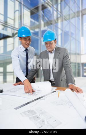 Site construction engineer Stock Photo