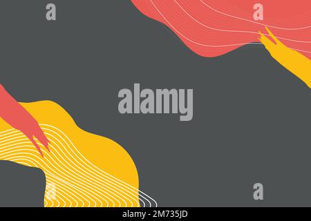 Abstract topographic patterned background vector Stock Vector