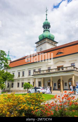 Vsetin (Wsetin): Vsetin (Wsetin) Castle in , Zlinsky, Zlin Region, Zliner Region, Czech Stock Photo