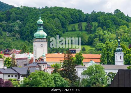 Vsetin (Wsetin): Vsetin (Wsetin) Castle in , Zlinsky, Zlin Region, Zliner Region, Czech Stock Photo