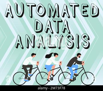 Sign displaying Automated Data Analysis. Conceptual photo Artificial intelligence and deep learning technology Stock Photo