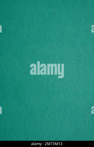 Sea green color thick cardboard sheet with engraved pattern texture Stock Photo