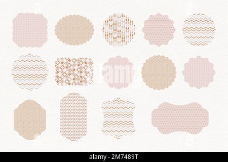 Vintage label design collection vector Stock Vector