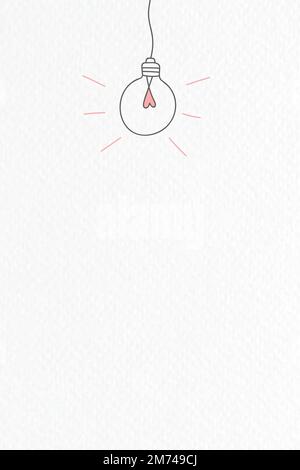 Creative light bulb doodle vector Stock Vector