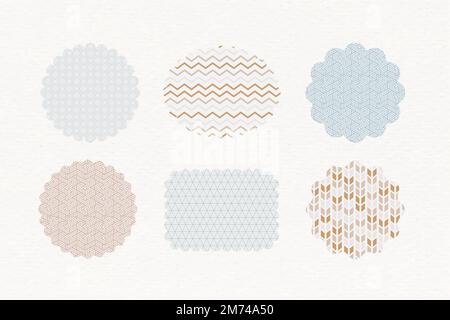 Vintage label design collection vector Stock Vector