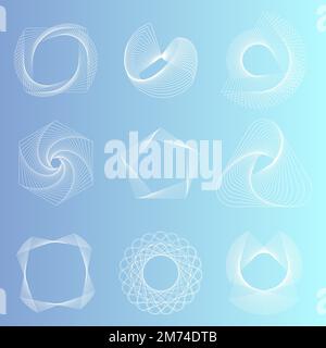 Abstract geometric elements set vector Stock Vector