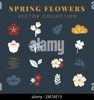 Colorful spring flowers vector collection Stock Vector Image & Art - Alamy