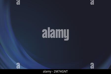 Blue light wave border background Stock Vector