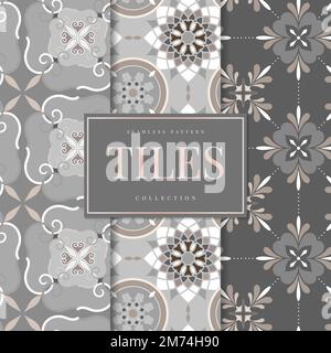 Seamless pattern tiles vector collection Stock Vector