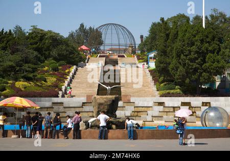 The Scene of the Beach in Dalian Stock Photo