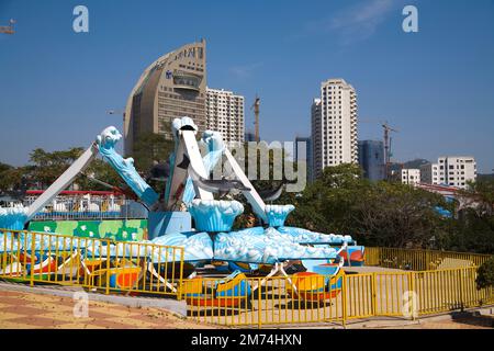 The Scene of the Beach in Dalian Stock Photo